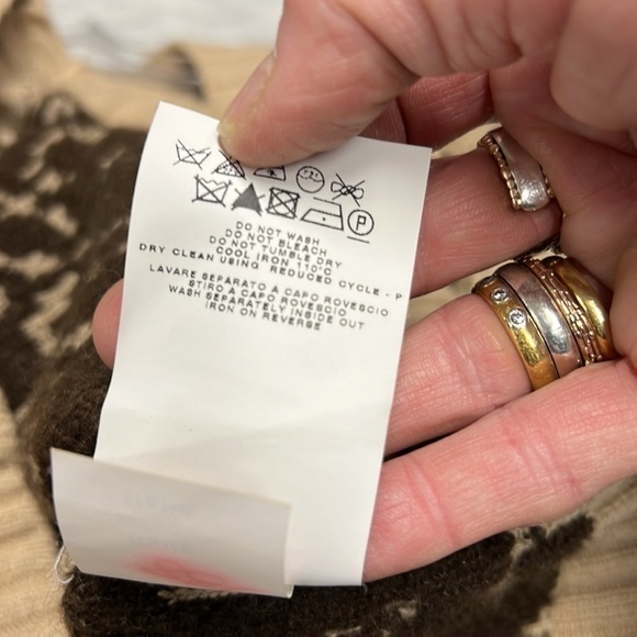 See By Chloe Virgin Wool Leopard Button Front Vest US12 - Picture 9 of 10